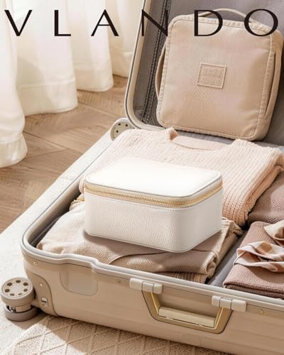VLANDO Jewelry Travel Organizer with Clear 8 Velvet Bags,White - color: 8PCS-White