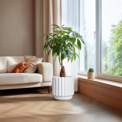 Ceramicfor Ceramic Flower Pot, 12 Inch, White - color: Matte White, size: 12 Inch
