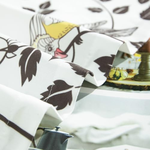 Leeva Farmhouse Bird Floral Rod Pocket Kitchen Valance, 52 x 18, 1 Panel - color: A5, size: 52"W x 18"L (Pack of 1)