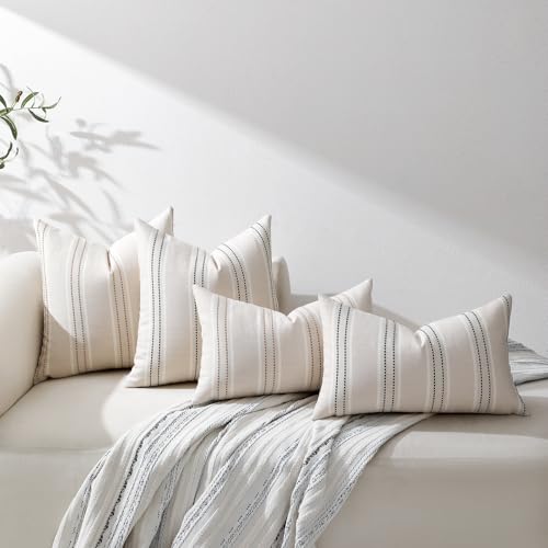 Hckot Spring Throw Pillow Covers 12x20 Set of 2 Green Pillow Covers - color: Dark Green, size: 20" x 12" (Pack of 2)