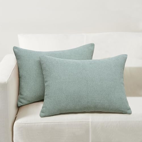 14x20 Inches Throw Pillow Covers Set of 2-Seafonam Green,Cream - color: Seafoam Green,cream, size: 20" x 14" (Pack of 2)