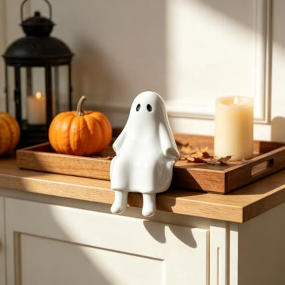 Halloween Ghost Figurine in Sitting Posture Resin Ghost Statue 1 Pcs - color: Styl 7