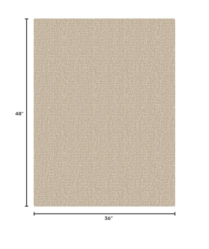 EARTHALL Washable Entryway Rug, Non Slip Indoor Doormat, 3x4 Ft, Sand/Beige - color: Sand/Beige, size: 3' x 4' (Rectangular)