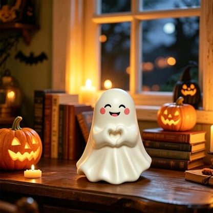 1 PCS Halloween Ghost Figurine Unique Heart Spooky Statue - color: Styl 16