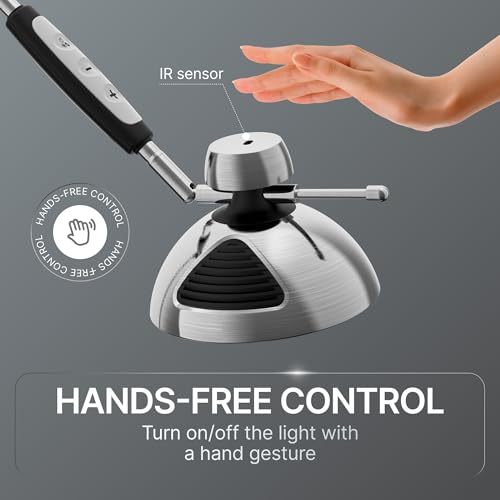 OTUS Tall LED Architect Desk Lamp for Home Office, Gesture Control - color: Space Grey