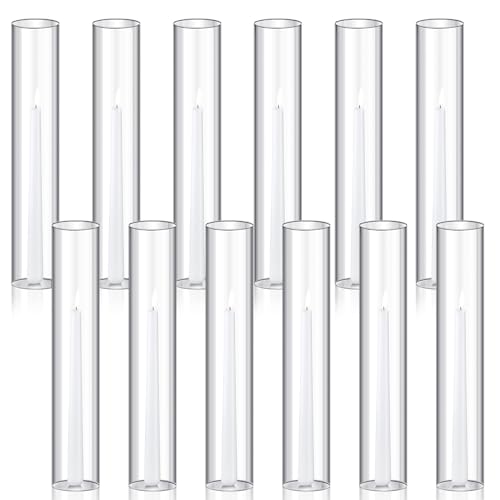 Treela 48 Pcs 2.5" W x 14" H Hurricane Candle Holder Sleeve