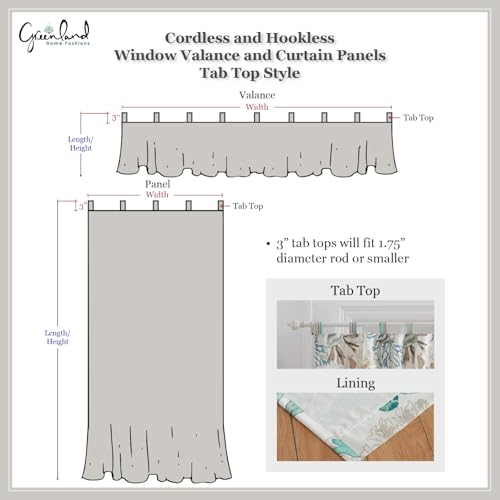 Barefoot Bungalow Thalia Window Valance, Multi Color - color: Tango