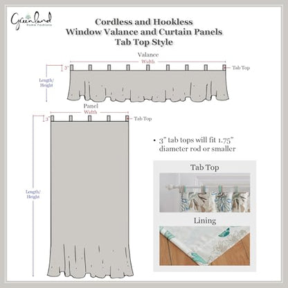Barefoot Bungalow Thalia Window Valance, Multi Color - color: Tango