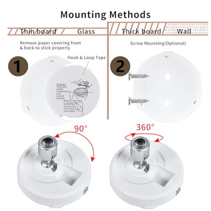 2-Pack LED Spotlight Battery Operated Picture Lights, Puck Lights with 2 Remote, Dimmable Stick Spot Lights with Timmer for Wall Display Painting Dartboard Artwork Accent Closet - color: White Silver