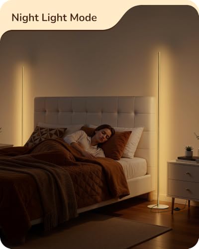 EDISHINE 2 Pack 57.5” Corner Lamp with Remote, 7 CCT Adjustable & Dimmable - color: Gold