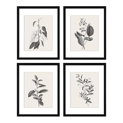 ArtbyHannah Framed Kitchen Wall Art, 8x10 inch Botanical Gallery Wall Decor - size: 8x10 Inch