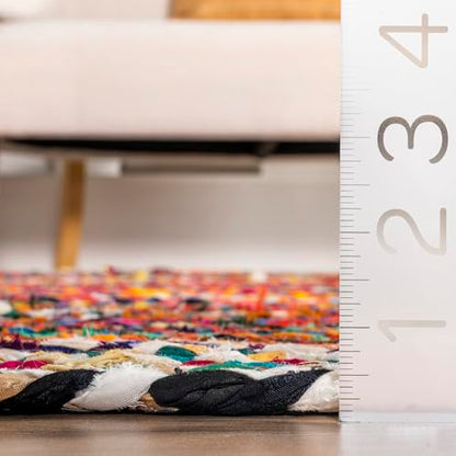 nuLOOM Tammara Multicolor Ombre Braided Runner Rug, 2' x 8'