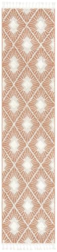 Rugs.com - Boho Rug – 8 Ft Runner Rust Red Stain-Resistant Runner Rug – Modern Bohemian Trellis Pattern for Hallways, Entryways, and Kitchens - color: Rust Red, size: 2' x 8' (Runner)