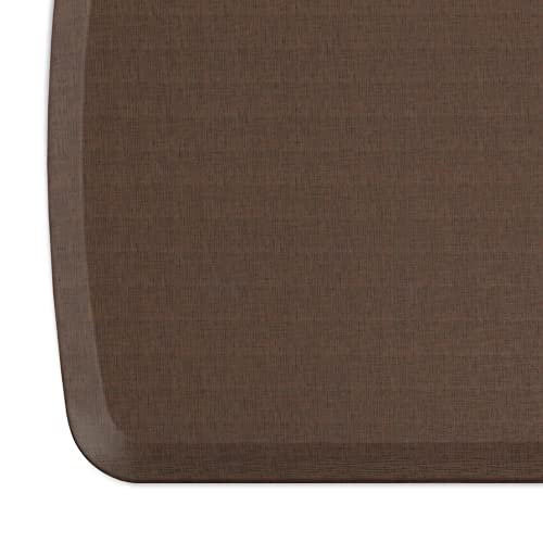 GelPro Elite Premier Anti-Fatigue Kitchen Comfort Floor Mat, 20x72”, Linen Truffle Stain Resistant Surface with Therapeutic Gel and Energy-Return Foam for Health and Wellness - color: Linen Truffle, size: 72"L x 20"W x 0.8"Th