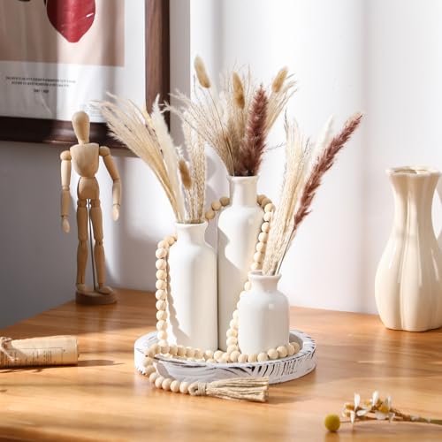 5 Pcs Coffee Table Decor Set, White - color: White