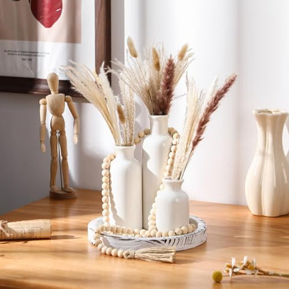 5 Pcs Coffee Table Decor Set, White - color: White