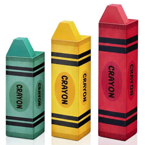 GlikCeil 3 Pcs Back to School Table Decoration Crayon Classroom Decor - style: Crayon