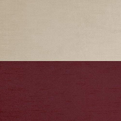 Exclusive Home Chateau Striped Faux Silk Grommet Top Curtain Panel Pair, 54"x63", Burgundy Taupe - color: Burgundy/Taupe, size: 54"W x 63"L (Pack of 2)
