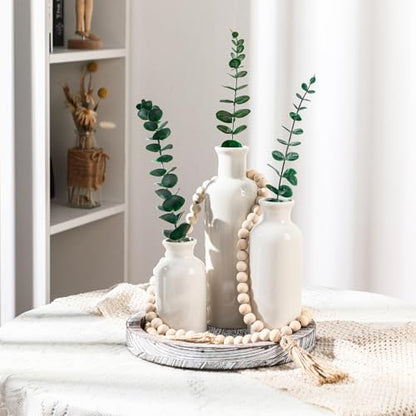 5 Pcs Coffee Table Decor Set, Gray White - color: Gray White