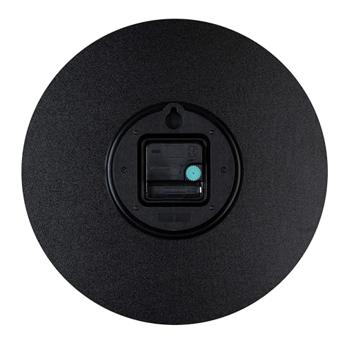 La Crosse Clock 404-3630C 12 inch Dark Sierra Wood Analog Quartz Wall Clock - color: Black/Brown