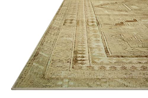 Loloi Magnolia Home Sinclair Khaki/Tobacco 2'-3" x 3'-9" Accent Rug - color: Khaki / Tobacco, size: 2'3" x 3'9" (Rectangular)