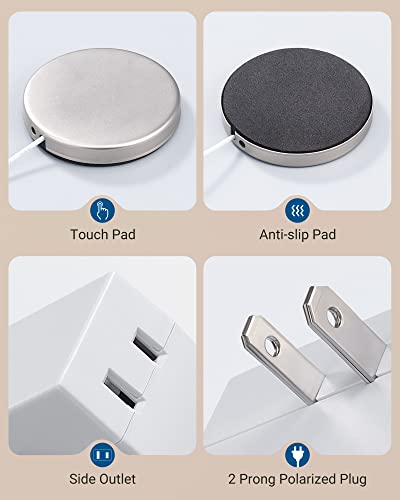 DEWENWILS Touch Dimmer Switch,Touch Pad Control, 3 Levels of Dimming, White - color: White, size: 1 Pack