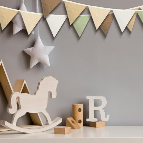 Oudain 2 Pcs Pennant Banner Flags Nursery Garland Triangle, Boho Color - color: Boho Color