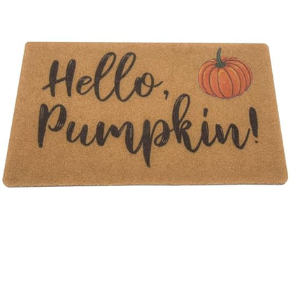 Hello-Pumpkin-Welcome-Doormats-Non-Slip-Fall-Harvest-Festival-Front-Mat - color: Hello Pumpkin