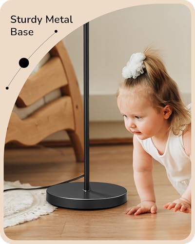 EDISHINE Pink Modern Floor Lamps for Living Room, 64.7" Arc Standing Lamp - color: Pink Shade