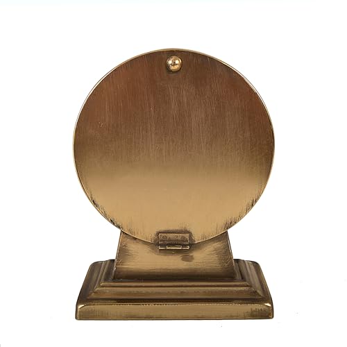Creative Co-Op Decorative Metal Mantel Clock, Gold Finish - color: Gold Finish