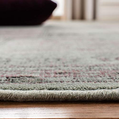 SAFAVIEH Vintage Collection Runner Rug - 2'2" x 6', Mouse, Oriental Distressed Viscose Design, Ideal for High Traffic Areas in Living Room, Bedroom (VTG127-3110)