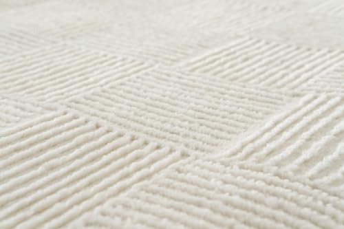 Revival Rugs Willow 2'x3' Area Rugs for Kitchen Bedroom - Washable, 100% Recycled, Oeko-TEX Certified, Medium Pile, Modern, Beige, Cream - size: 2' x 2'11" (Rectangular)