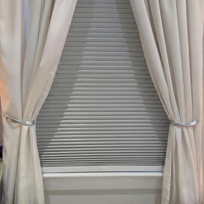 Chumia 2 Pcs Brushed Silver Metal Curtain Holdbacks Wall Mounted Tiebacks