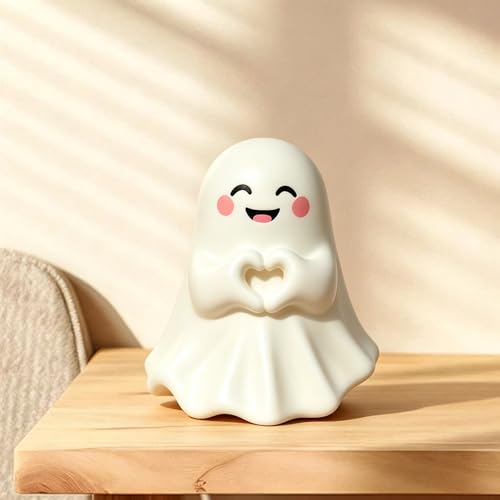1 PCS Halloween Ghost Figurine Unique Heart Spooky Statue - color: Styl 16