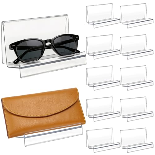 Dicunoy 12 Pack Purse Display Stand, Clear Acrylic Handbag Organizer Holder