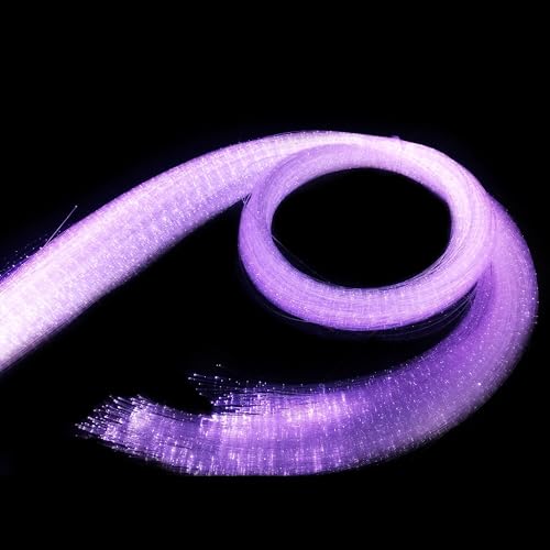 AKEPO 16W RGBW Optical Fiber Curtain Lights Kit, Waterfall Curtain Light for Sensory Room Decoration with Flash Point Fiber Optic Cables 450 Strands 0.03in/0.75mm 13.1ft/4m - size: 450pcs*0.03in*13.1ft