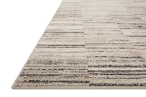 Loloi Darby Charcoal/Sand 5'-3" x 7'-6" Area Rug - color: Charcoal / Sand, size: 5'3" x 7'6" (Rectangular)