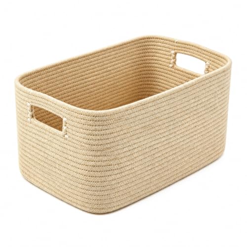12.8GAL Small Cute laundry basket for nursery, Boho Square storage basket for Living Room Decor, Kids Girls Boys Toys Stuffed Animal Decorative Short Hamper for Dirty Clothes, Bath Towel,Shoes Oatmeal - color: Oatmeal, size: 12.8GAL