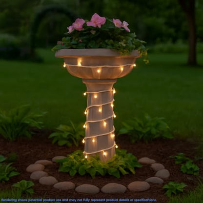 Novelty Lights 35 LED Christmas Mini Light Set, Warm White, White Wire - color: Warm White