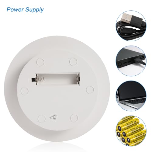 Rotating Display Stand Turntable Stand Spinning Stand for Product Shows White,7.87inch /17.6lbs Max Load,White Round