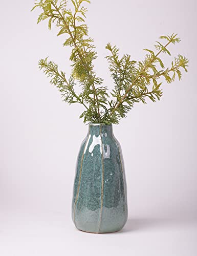 HAUCOZE Ceramic Flower Vase Decorative Sculpture Modern Home Decor 8.3 Inch - size: Large