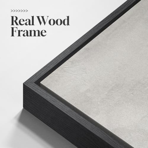Large Framed Neutral Landscape Abstract Wall Art, Long Vertical 20x60 In - color: Calm Waters, size: 60"L x 20"W