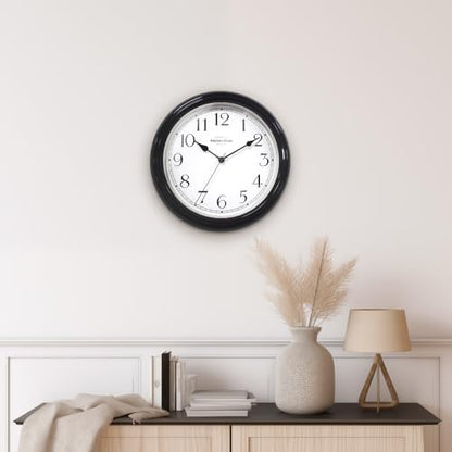 Presentime Chic Home Collection 10" Molly Clock - color: Black