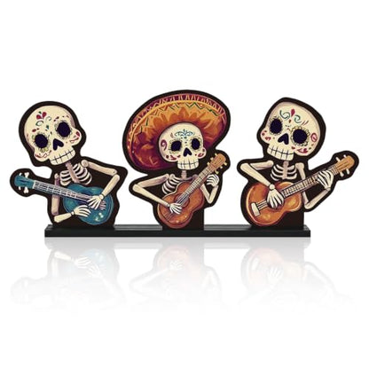 Smile Dia de los Muertos Wooden Standing Decor - style: Muertos