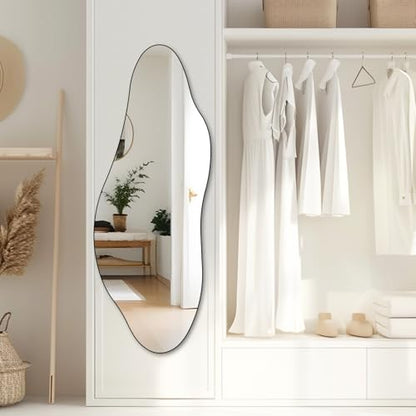 QDSSDECO 63" x 24" Full Length Mirror Irregular Star Shaped, Frameless - color: Star