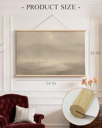 HUARCEY Extra Large Jesus Wall Art 36x54 Inch Christian Scroll Wall Hanging - color: Jesus' guidance, size: 54"L x 36"W