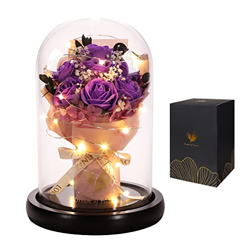 Birthday Gifts for Women, Christmas Day Roses Gifts for Women - color: Purple