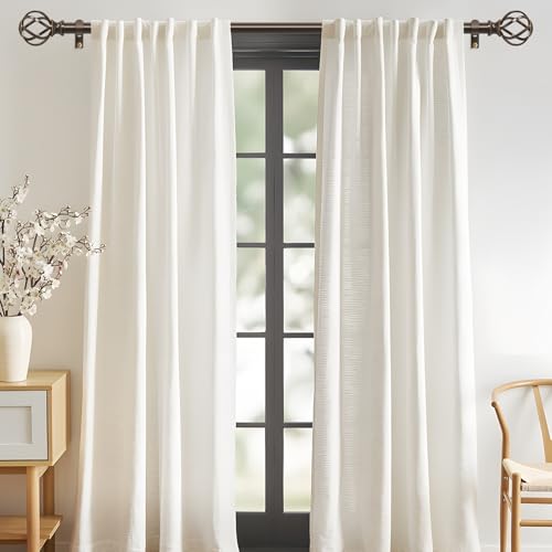 2 Pack Bronze Curtain Rod 30-42 Inch, Adjustable Curtain Rods for Windows - color: Bronze, size: 30"-42"|2 Pack