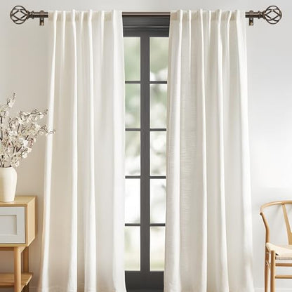 2 Pack Bronze Curtain Rod 30-42 Inch, Adjustable Curtain Rods for Windows - color: Bronze, size: 30"-42"|2 Pack
