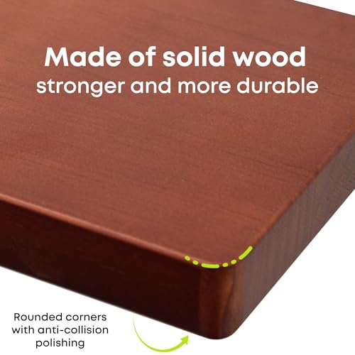 Small Floating Shelves for Wall Set of 2, 6 Inch Square Shelves,Dark Walnut - color: Dark Walnut, size: 6 Inch-2 Pcs